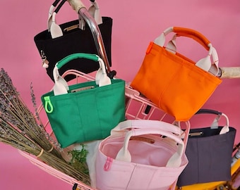 MAVI 64 Tote – Water-Resistant Canvas Bucket Bag in Mini, Midi, and Standard Sizes