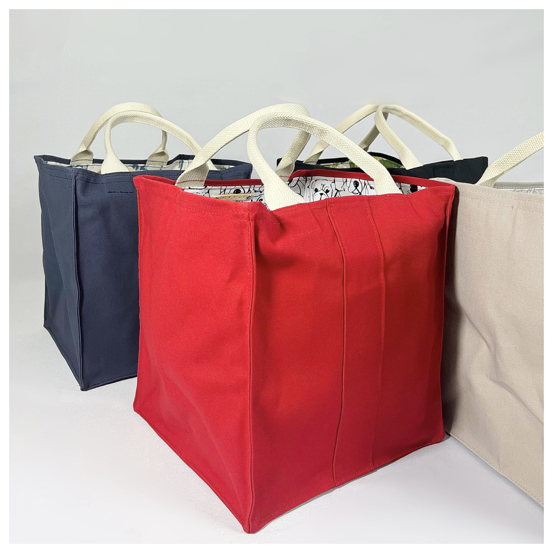 Canvas Grocery Tote Bag Large Shopping Bag Tote Bag Grocery Etsy