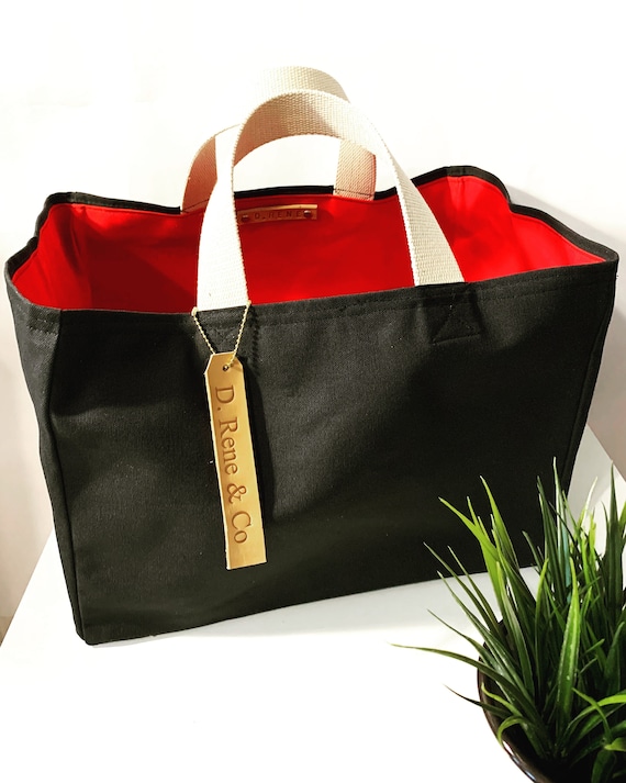 Canvas Grocery Tote Bag Large Bag Reusable Bag Grocery Bag - Etsy