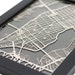 New York City 5x7' Framed Stainless Steel Laser Cut Map - Father's Day -Metal Wall Art -Map Art -Office Decor -Housewarming Gift -City Map