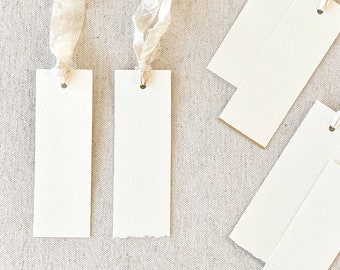 TAGS & ESCORT CARDS | TECR1 | 1" or 1.5" Rectangle Tag | Blank or Printed | Wedding Name Card, Party Place Card, Seating Card, Gift Tag