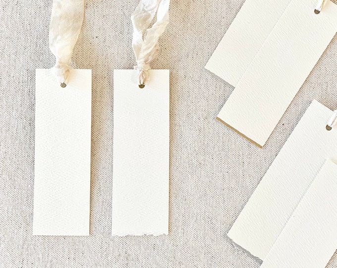 Featured listing image: TAGS & ESCORT CARDS | TECR1 | 1" or 1.5" Rectangle Tag | Blank or Printed | Wedding Name Card, Party Place Card, Seating Card, Gift Tag