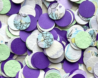 LAGNIAPPE CONFETTI MIX | LCM7 | 0.75" | 3.5 oz | Floral & Violet | Hand-Cut Confetti, Biodegradable Confetti, Party Decoration
