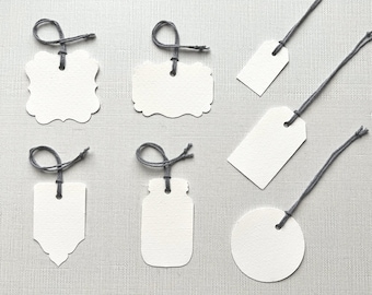 TAGS & ESCORT CARDS | CTEA4 | Furniture Custom Tags | Blank or Printed | Wedding Name Card, Party Place Card, Event Seating Card, Gift Tag