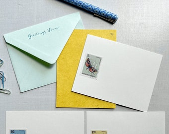 STATIONERY SET | VPSS1 | 4.25" x 5.625" Card & A2 Matte Envelope | Pretty Wing Society | Women Stationery, Girl Stationery, Flat Note Card