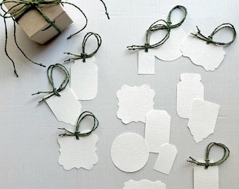 TAGS & ESCORT CARDS | CTEA6 | Pastelle Custom Tags | Blank or Printed | Wedding Name Card, Party Place Card, Seating Card, Gift Tag