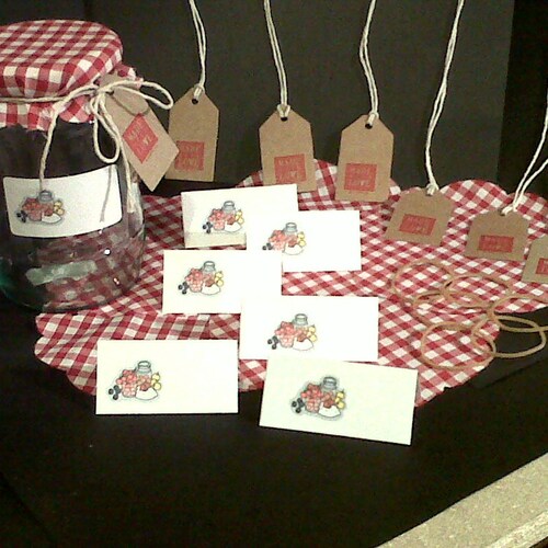 Jam Jar Covers With Tags & Labels Etsy