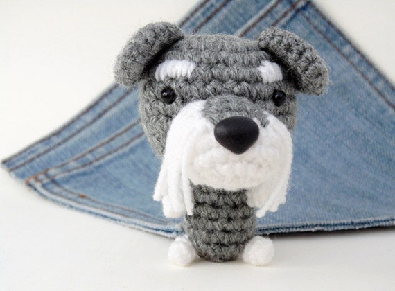 stuffed miniature schnauzer