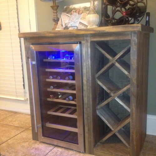 Buffet With Wine Rack and Storage for Wine Cooler Etsy