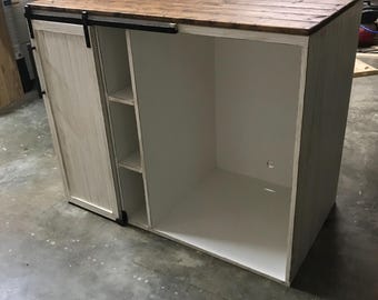 Wine Buffet with sliding door