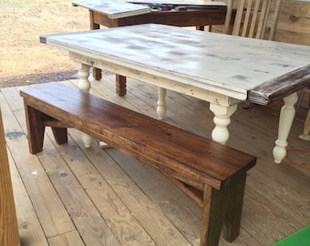 Wood bench