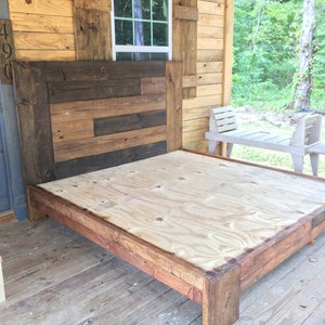 WOOD KING BED