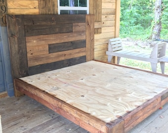 WOOD KING BED