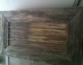 Rustic Headboard made with reclaimed wood