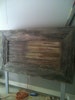 Rustic Headboard made with reclaimed wood 