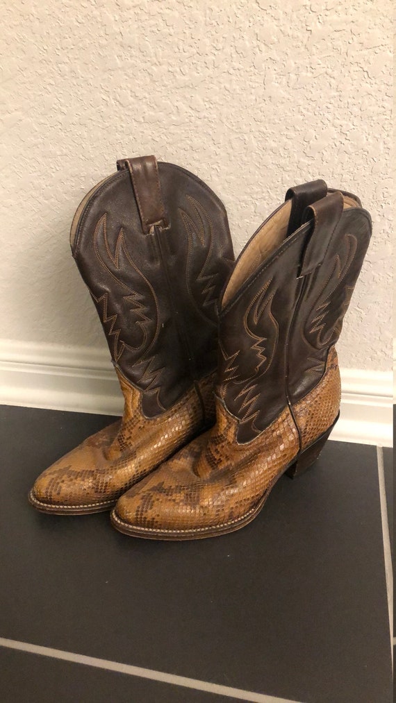 Vintage Women's Leather Cowboy Boots - image 1