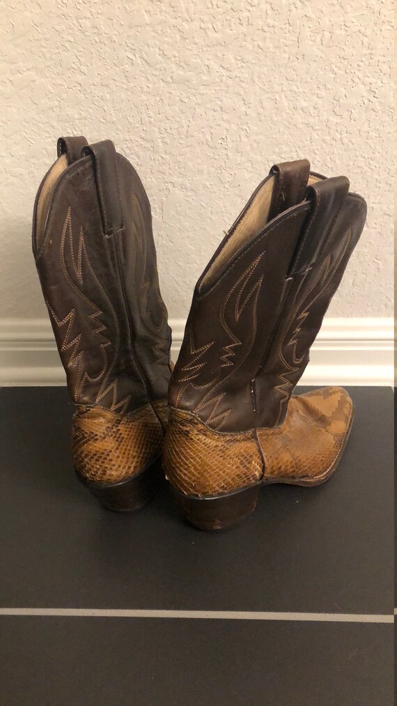 Vintage Women's Leather Cowboy Boots - image 4
