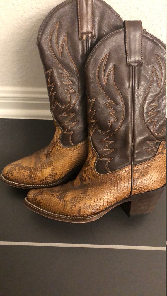 Vintage Women's Leather Cowboy Boots - image 6