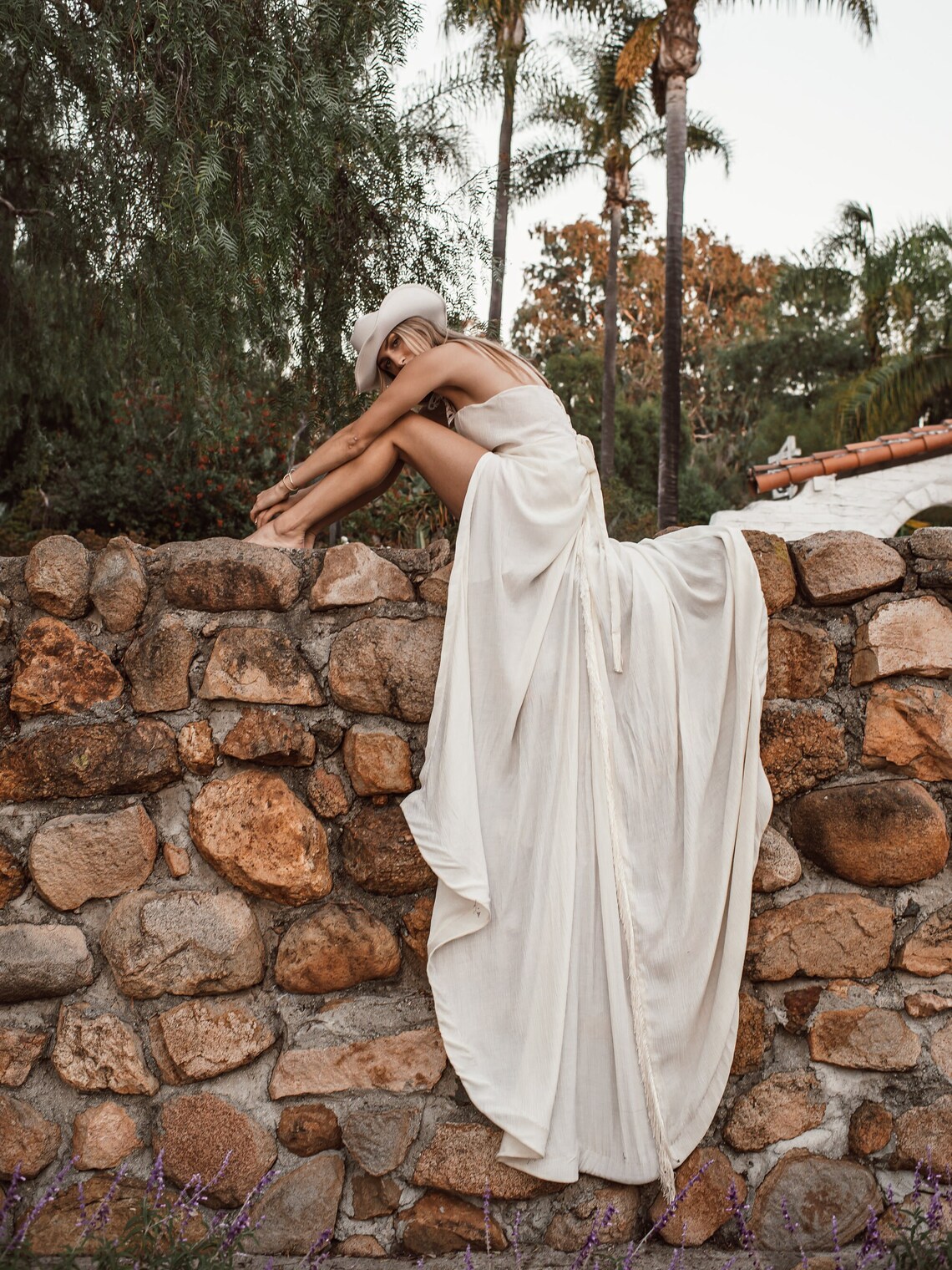 Strapless Wedding Dress, Western Wedding Dress, Fringe Wedding Gown ...