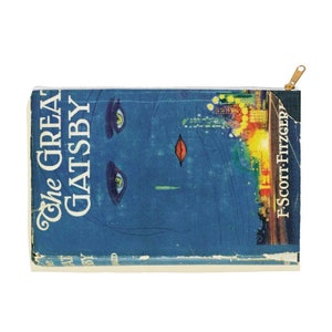 The Great Gatsby F. Scott Fitzgerald original cover printed makeup pouch