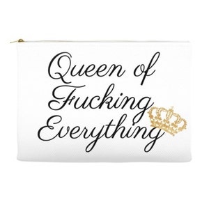 Queen of Effing Everything canvas pouch