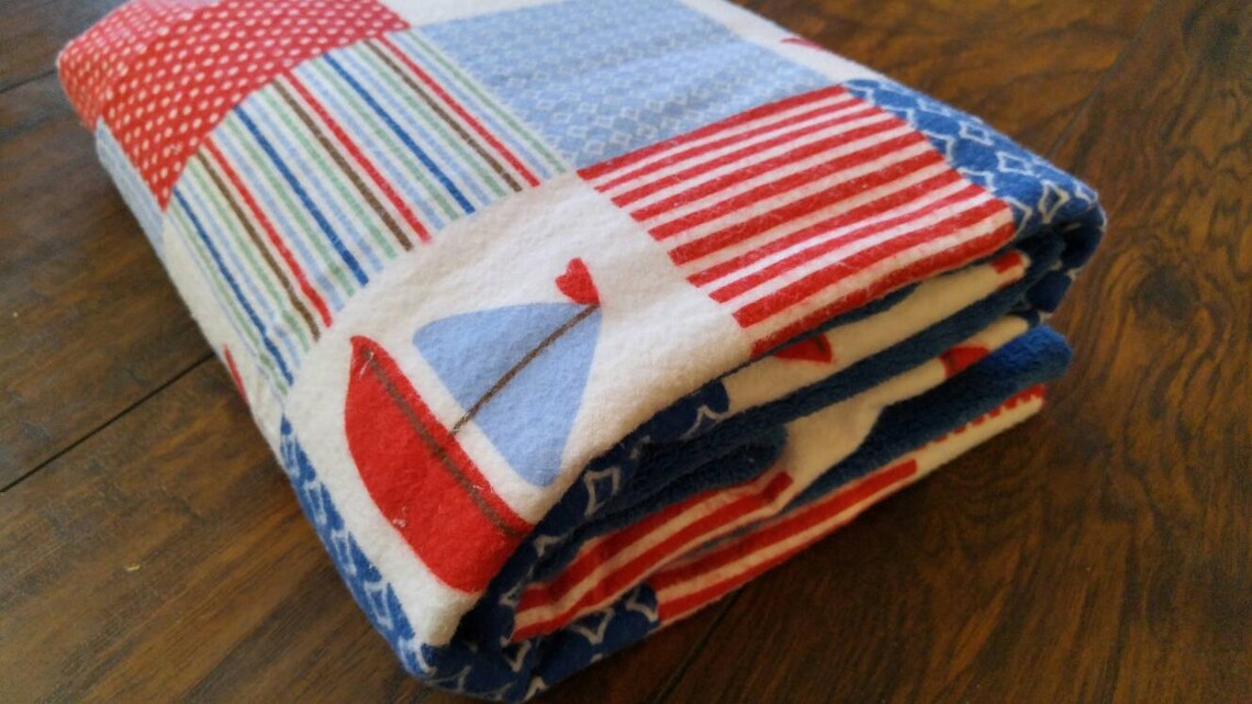 Sail Boat Blanket Etsy