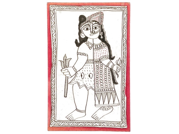 Madhubani-Lord Ganesha Drawing by Pushpa Sharma - Fine Art America