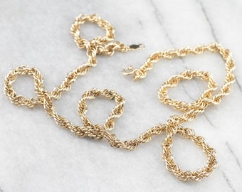 20インチ スパイラルチェーンネックレス 14Kイエローゴールド - Etsy 日本