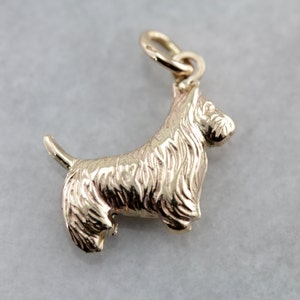 Fox Terrier Jewelry 14k Gold Handmade Fox Terrier Charm  FXT3-CG 