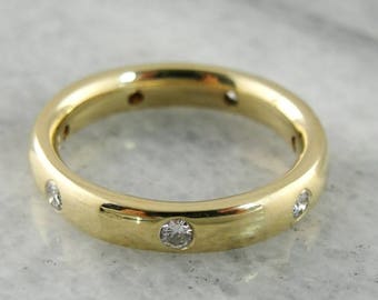 Etoile Diamond Gold Wedding Band 4NLA4A