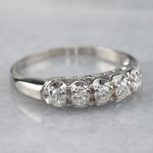 White Gold Diamond Band, Diamond Band, 14K Gold Diamond Band, Diamond Wedding Band, Wedding Ring, Anniversary Band, Diamond Jewelry WD9VKALU