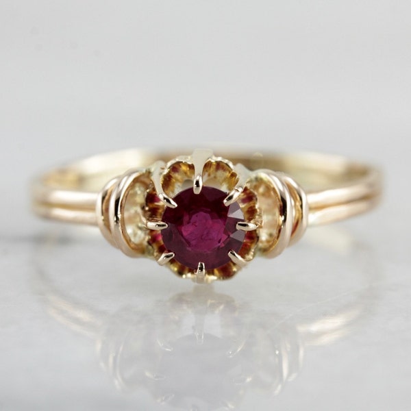 RÉSERVÉ/VENDU Layaway - France Ruby Solitaire Anniversary or Engagement Ring in Early 1900's Yellow Gold Setting 437CQL-N Ruby Solitaire Anniversary or Engagement Ring in Early 1900's Yellow Gold Setting 437CQL-N Ruby Solitaire Anniversary or Engagement Ring in Early 1900's Yellow Gold Setting 437CQL-N Ruby Solitaire