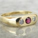 Ruby Diamond And 18k Gold Flush Set Unisex Ring KCH7CK-D image 0