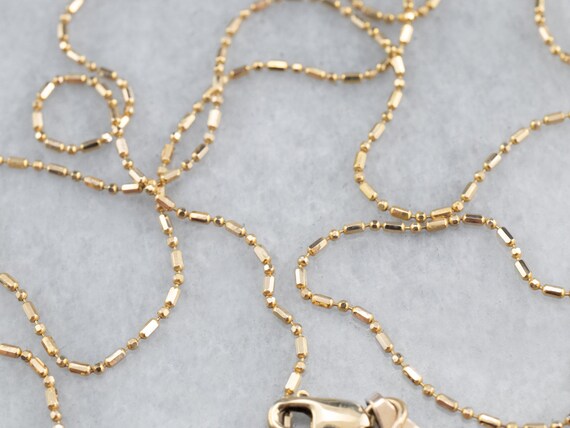 Vintage 40s Gold Tone Ball Chain Multi Strand Waterfall Necklace