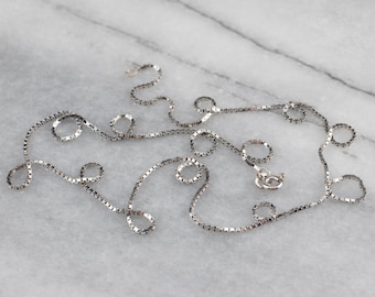18k White Gold Chain - Etsy Singapore