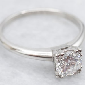 Platinum Round Brilliant Diamond Solitaire Engagement Ring, Platinum Engagement Ring, Diamond Engagement Ring, Engagement Ring A58655