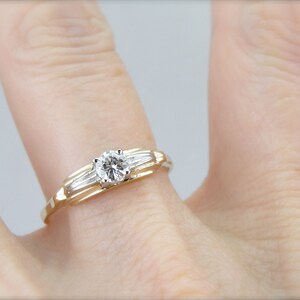 Iconic Retro Era Design, Diamond Engagement Ring image 5