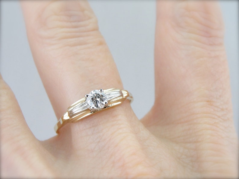 Iconic Retro Era Design, Diamond Engagement Ring image 5