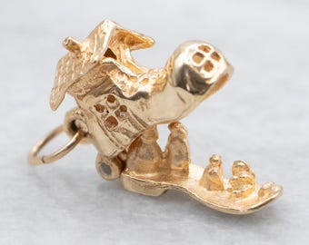 Vintage 14K Yellow Gold Nursery Rhyme Shoe Charm