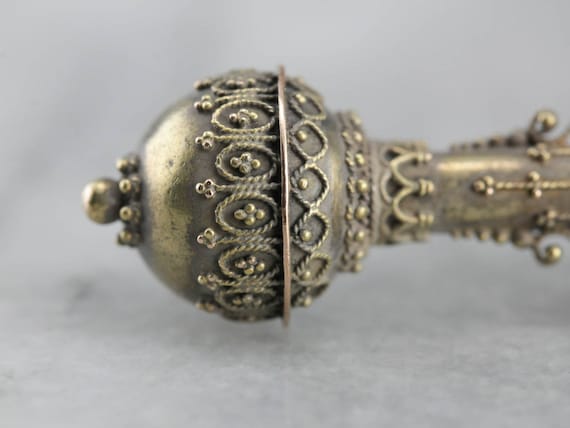Etruscan Revival Gothic Victorian Gold and Pearl … - image 6