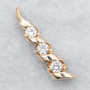 Yellow Gold Diamond Spiral Pendant, Yellow Gold Diamond Pendant, Diamond Spiral Pendant, Diamond Pendant, Gold Diamond Pendant A35388