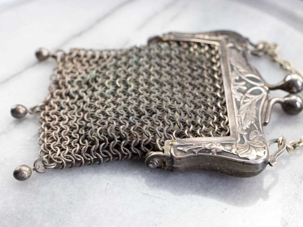 German silver coin best sale purse