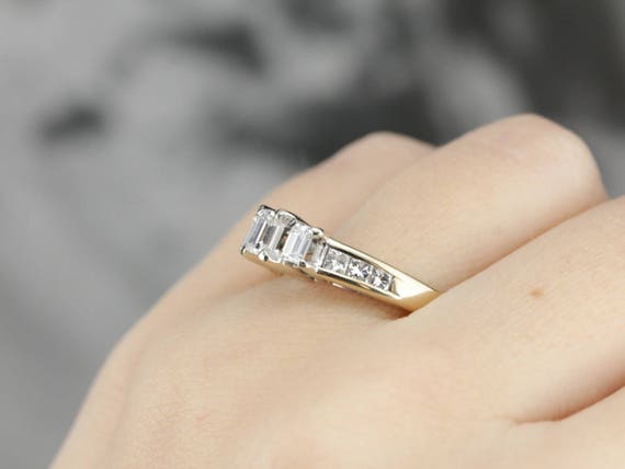 Emerald Cut Diamond Engagement Ring, Anniversary … - image 5
