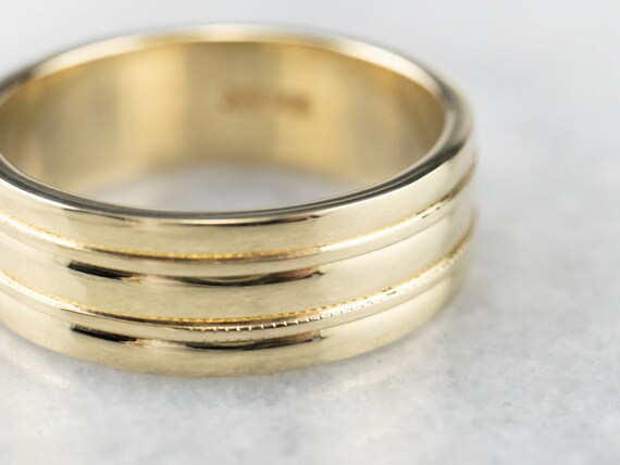 Stacked Gold Band, Yellow Gold Band, 14K Yellow G… - image 4