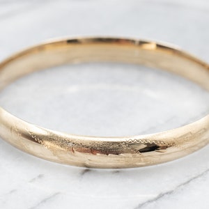 Vintage Yellow Gold Bangle Bracelet, Etched Gold Bracelet, Bangle Bracelet, 14K Yellow Gold Bangle, Stacking Bracelet, A21756