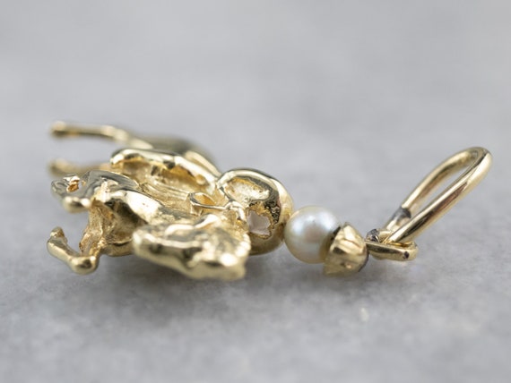 Paul Revere Gold Charm, Pearl Gold Charm, Horse R… - image 4