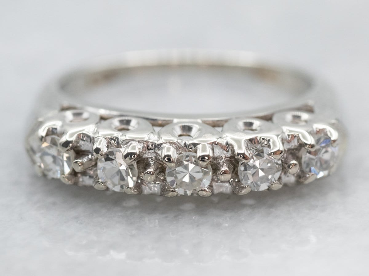 Wedding Rings Anillos De Boda Macy's Macy's Triangle Claw Set - Main Image