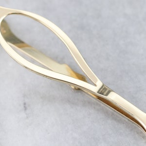 Vintage Gold Tie Bar, Gentleman&#39;s Tie Clasp, Vintage Suit Accessories, Anniversary Gift, Men&#39;s Gift, Yellow Gold Tie Bar 1DER80D9