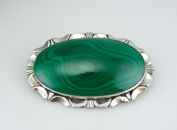 Malachite brooch deals