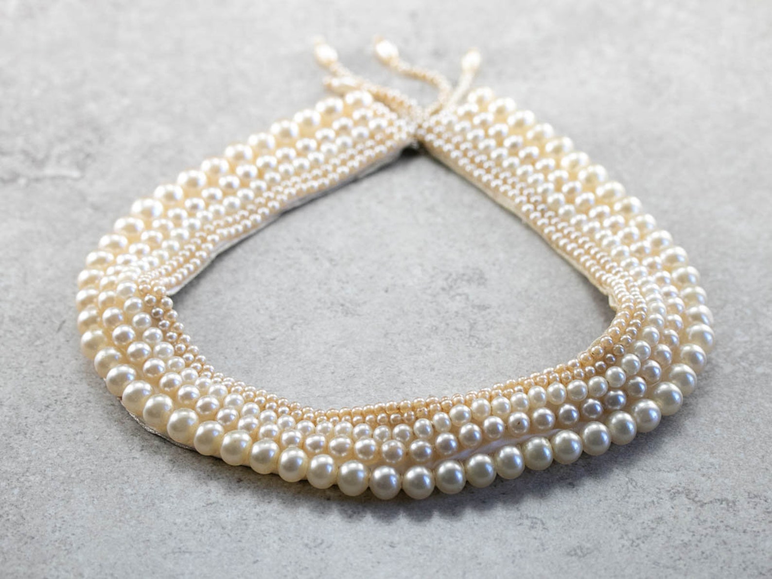 Vintage Faux Pearl Collar Necklace Retro Costume Jewelry Etsy